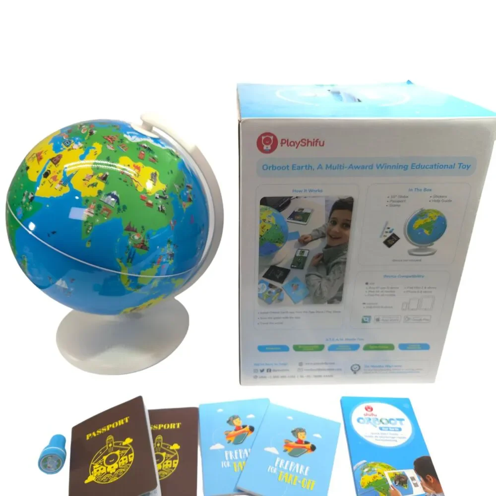 PlayShifu Orboot Earth Interactive AR Globe Educational STEM Learning Toy Box